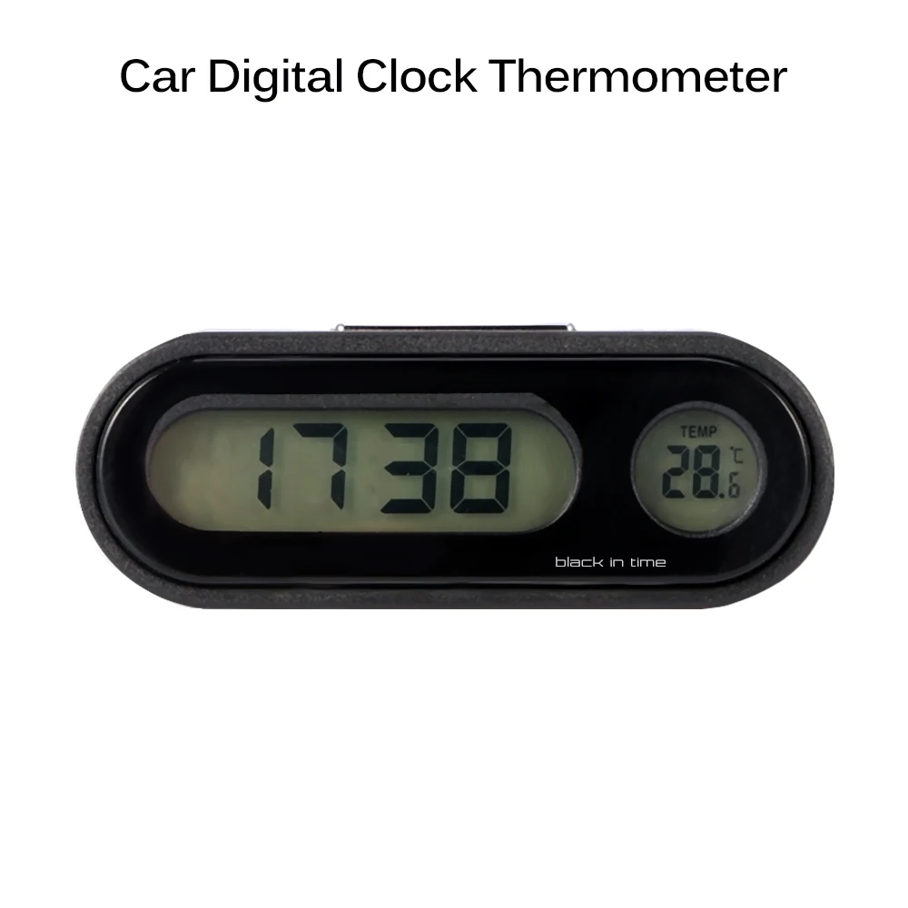 Onever автомобильные электронные цифровые часы Регулируемый автоматический термометр с светодиодный подсветкой для универсальных автомобилей