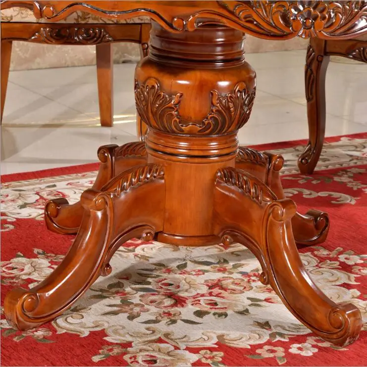 Modern Style Italian Dining Table, 100% Solid Wood Italy Style Luxury round Dining Table Set o1127 Modern Style Italian Dining Table, 100% Solid Wood Italy Style Luxury round Dining Table Set o1127