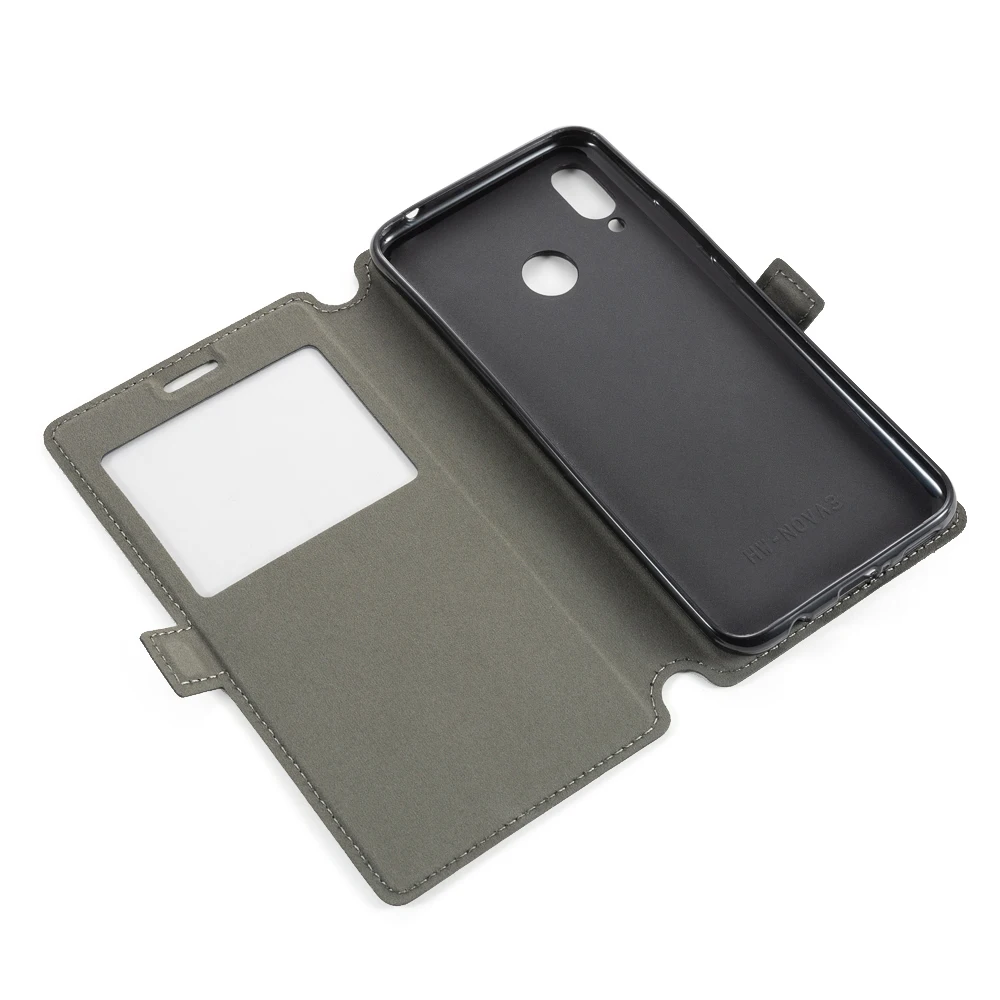 Чехол для телефона из искусственной кожи для huawei Honor 10 Lite откидной Чехол для huawei Honor 10 Lite вид окна Книга чехол мягкий силиконовый задняя крышка