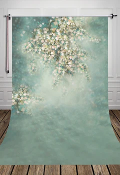 

HUAYI Silk Backdrop Green Screen Photography Backdrops Background Studio Photo Baby Backdrop Children Background CM-5161
