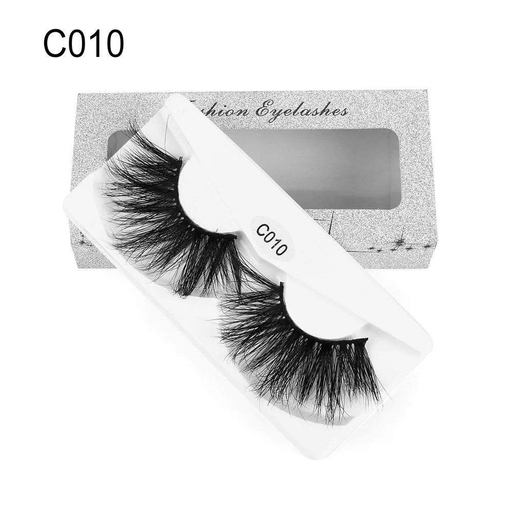 

1Pair 30mm Lashes Soft Mink Hair False Eyelashes Wispy Fluffy Eyelash Extensions Eye Makeup Tools Multilayers Handmade Lashes