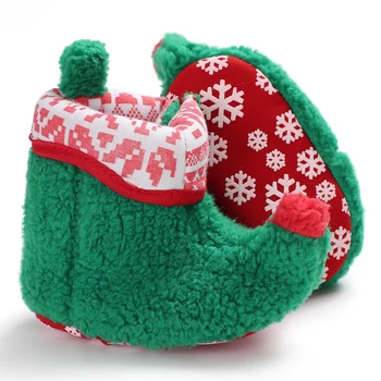 

Christmas Elf Baby Snow Boots Winter Baby First Walkers Toddlers Anti-slip Baby Boy Girl Shoes Warm Baby Shoes DS19