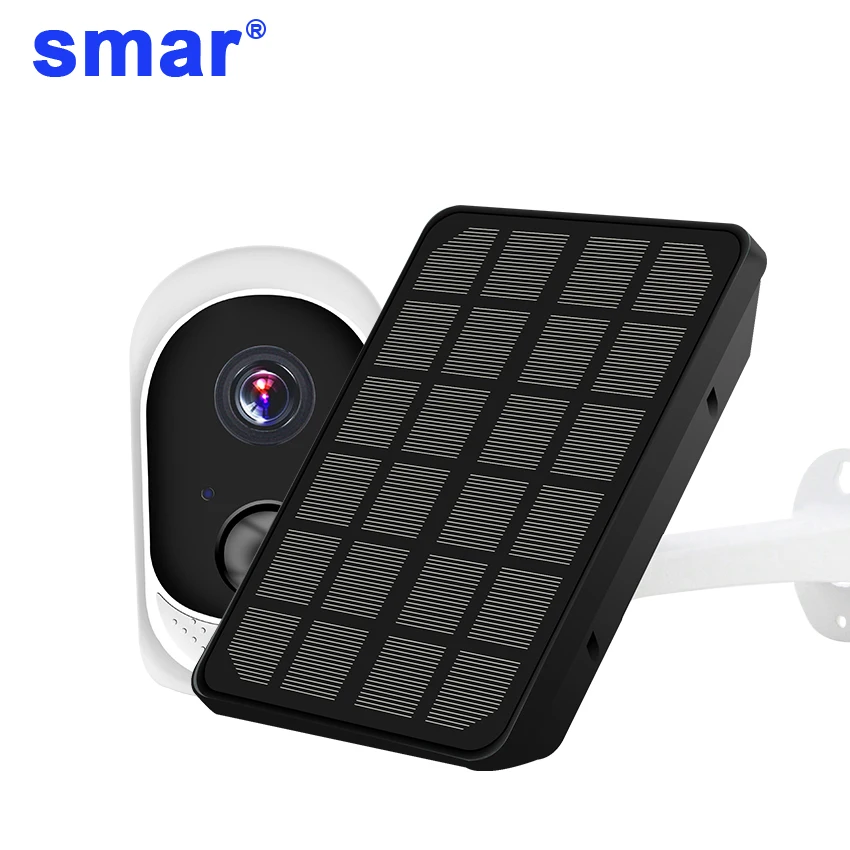 

Smar solar camera Rechargeable Battery IP Camera with Solar Panel Security Wifi Outdoor Weatherproof Home PIR Motion Alarm