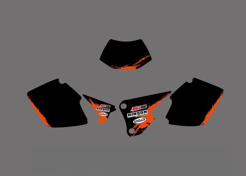 0265 оранжевый и черный новая команда графики с соответствующие фоны для KTM EXC 250 300