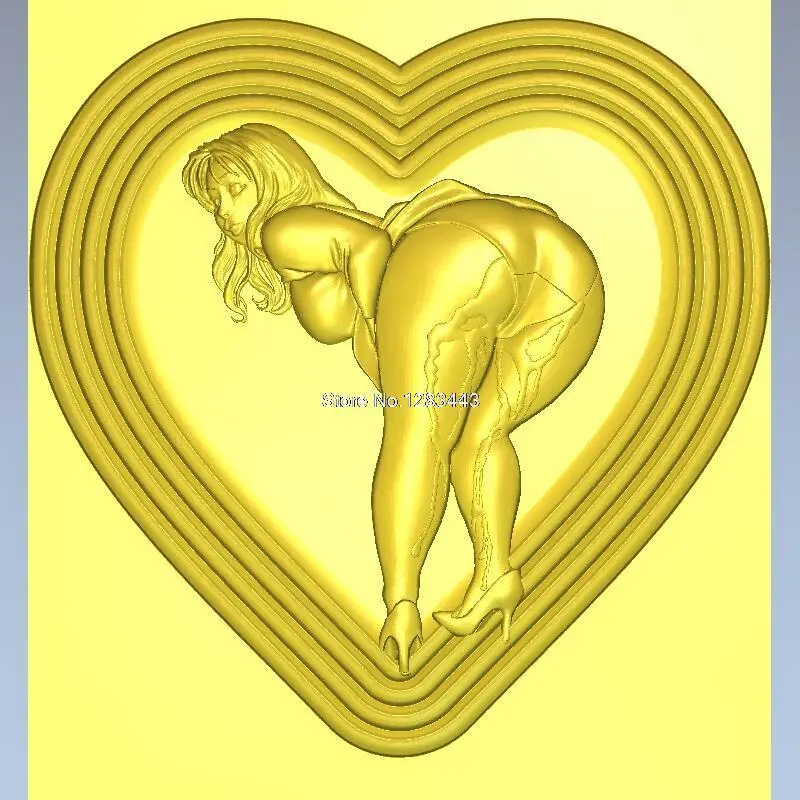 

High quality 3d model relief for cnc or 3D printers in STL file Mature Bottom