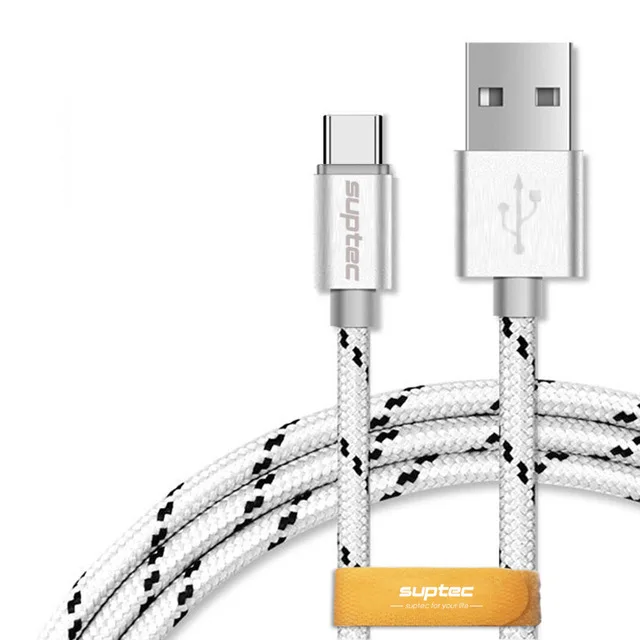 SUPTEC usb type C кабель для быстрой зарядки usb-c кабель для передачи данных USB кабель для samsung S9 S8 plus Note 9 8 Xiaomi huawei P20 - Цвет: Silver