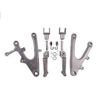 

motorcycle Aluminum Front Foot rests pegs tripod Pedal stent assembly For YAMAHA YZF1000 R1 2004-2006