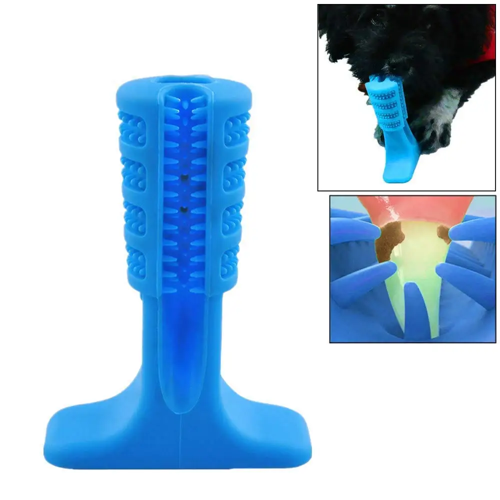 Ihrtrade,Pet care,YXHM-Z300-BU-S,QMGY-TOOTHBRUSH-GN-S,Pet Molar Tooth Cleaner Brushing Stick ,Doggy Puppy Dental Care