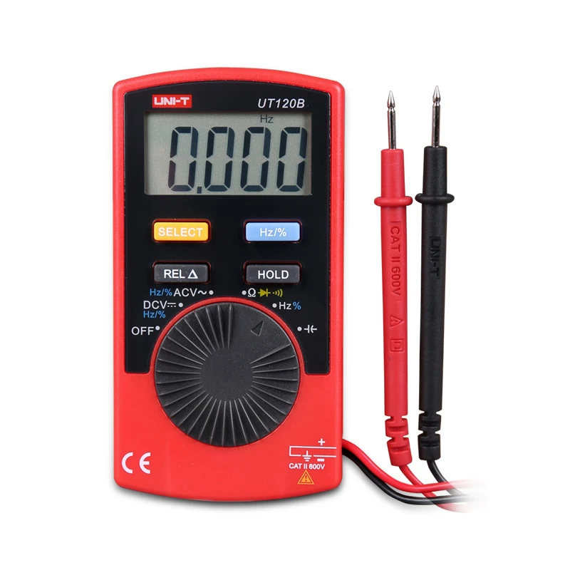 

New UNI-T UT120B Mini Pocket Electrical Digital Multimeters Portable Voltmeter Handheld Ohm Universal Meter Frequency AVO China
