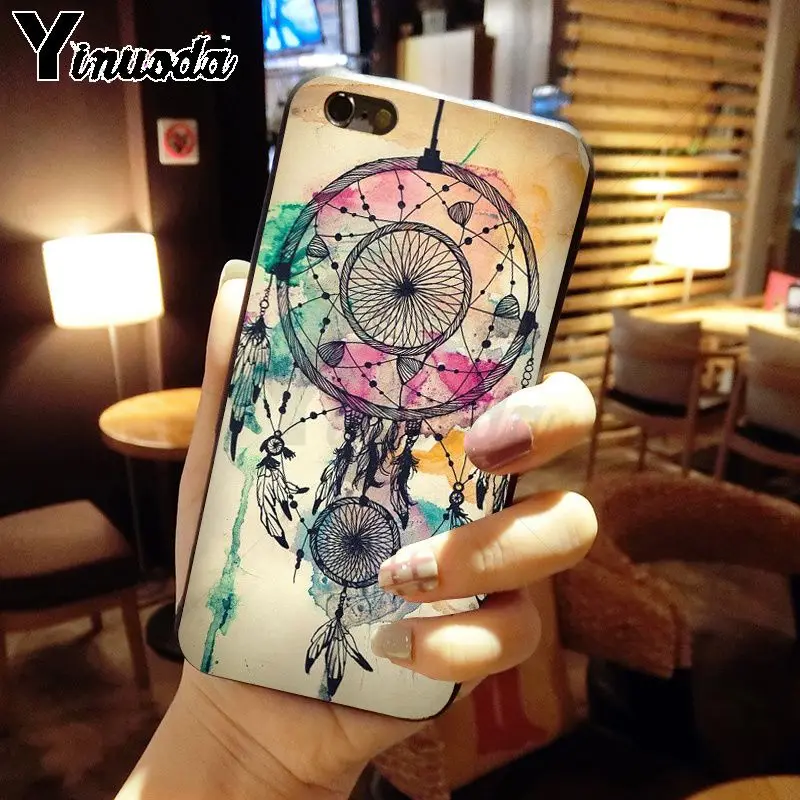 blue gold Mandala flower dream castcher