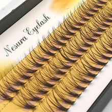 1 Набор 0,07 C 20D красивые женские длинные толстые накладные ресницы волнистые индивидуальное наращивание ресниц норковые Черные Мягкие Накладные ресницы