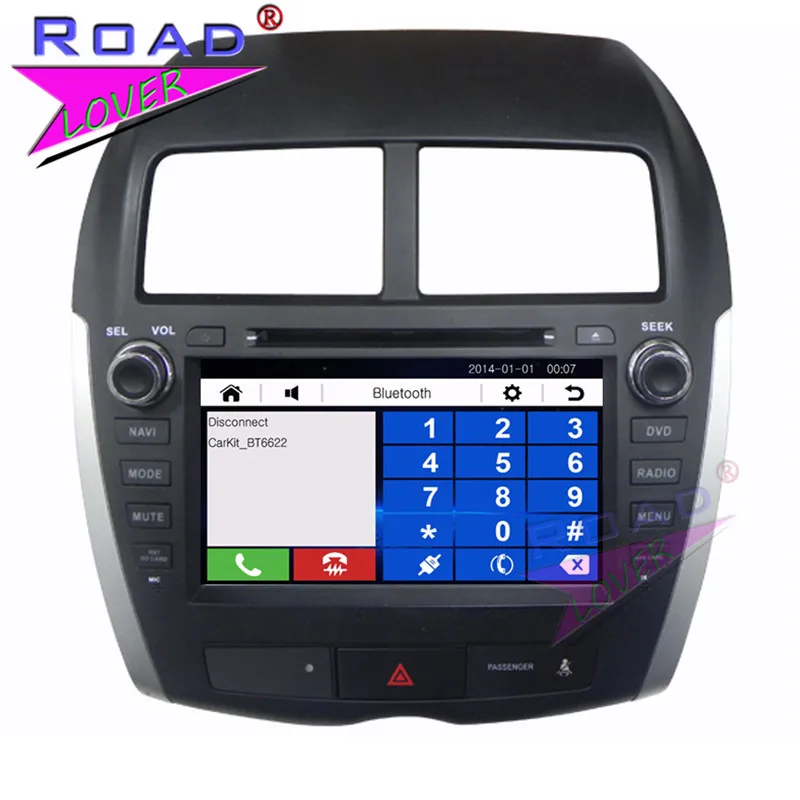 Автомобильный мультимедийный DVD плеер TOPNAVI Wince 6 0 2 Din 8 дюймов для Mitsubishi ASX 2010 2011 2012
