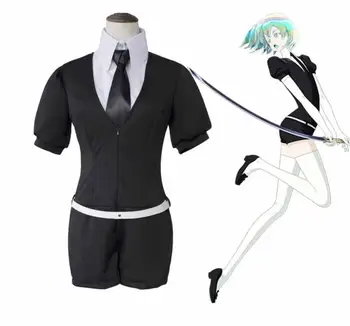 

HSIU High Quality Anime Houseki no Kuni Costumes Phosphophyllite Diamond Bort bodysuit Cosplay Costumes Accessories Jumpsuits