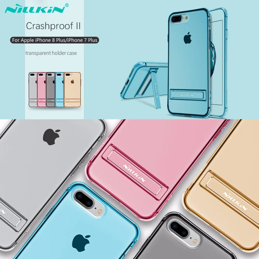 Nillkin чехол-подставка чехол для iPhone 8 Plus Мягкий ТПУ силиконовый прозрачный чистый