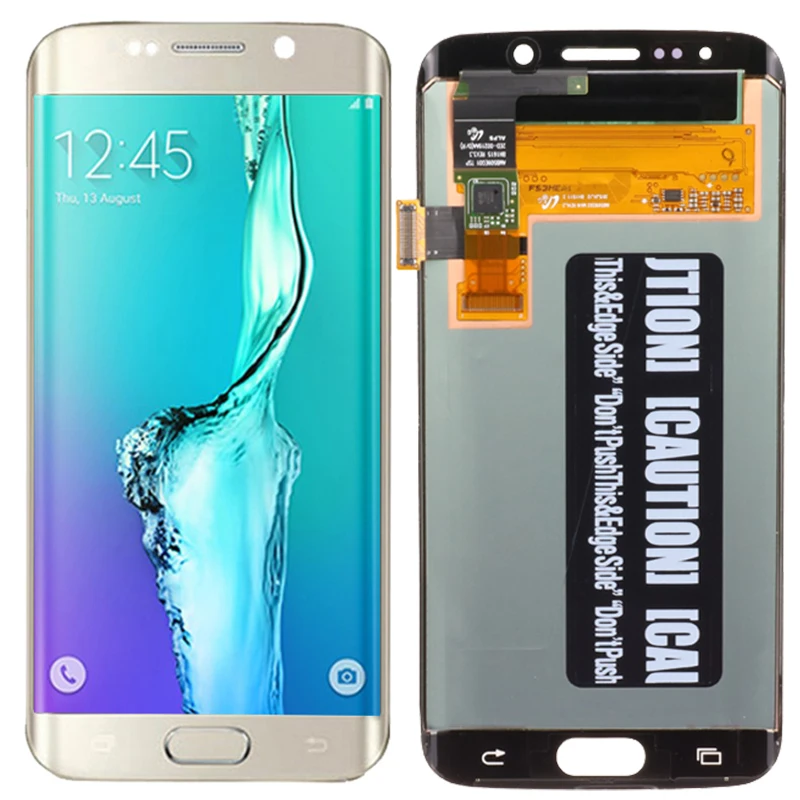 S6 Edge lcd для samsung Galaxy S6 Edge lcd Рамка Дисплей кодирующий преобразователь сенсорного экрана в сборе lcd S6 Edge G925F сенсорный экран
