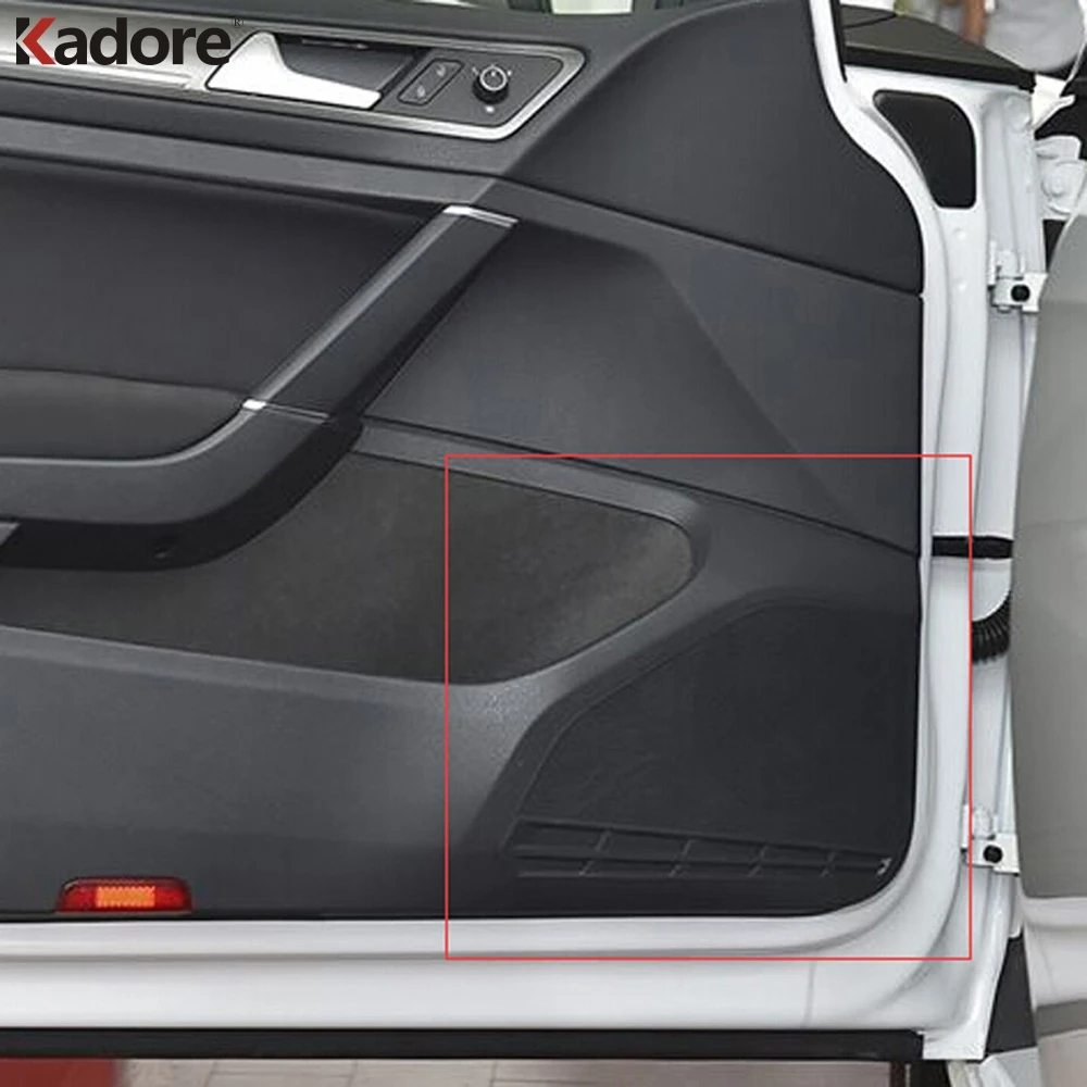 Для Volkswagen Golf 7 MK7 2013- Нержавеющая Сталь автомобильный динамик крышка двери Нижняя Аудио Звук рамка чехол Аксессуары