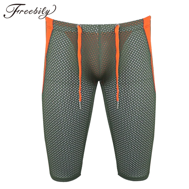 

Pro Men's Running Tights Short Smooth Quick Dry Elastic Sports Leggings Compression Gym Fitness Shorts Summer Sweatpants