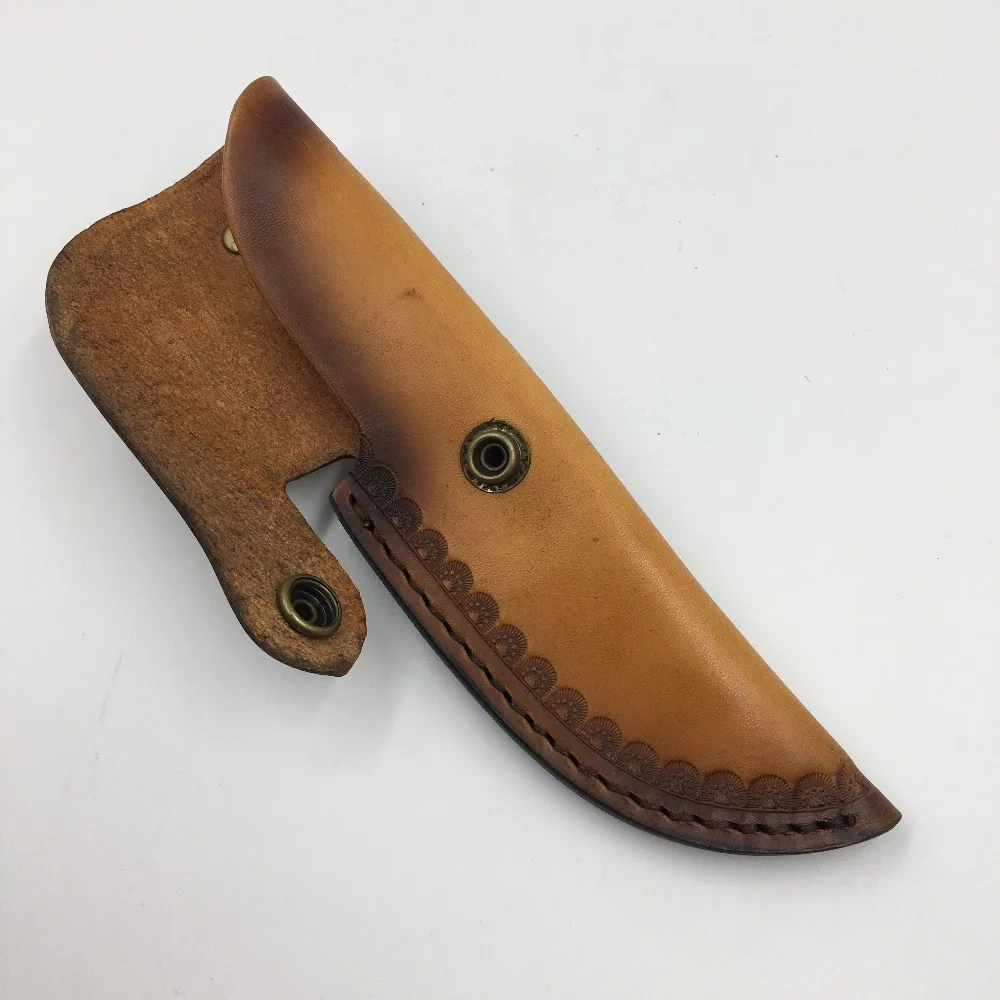 

Handmade Tanning cowhide knife case First layer leather Case Cowhide Straight sheath Knife Holder dagger cover