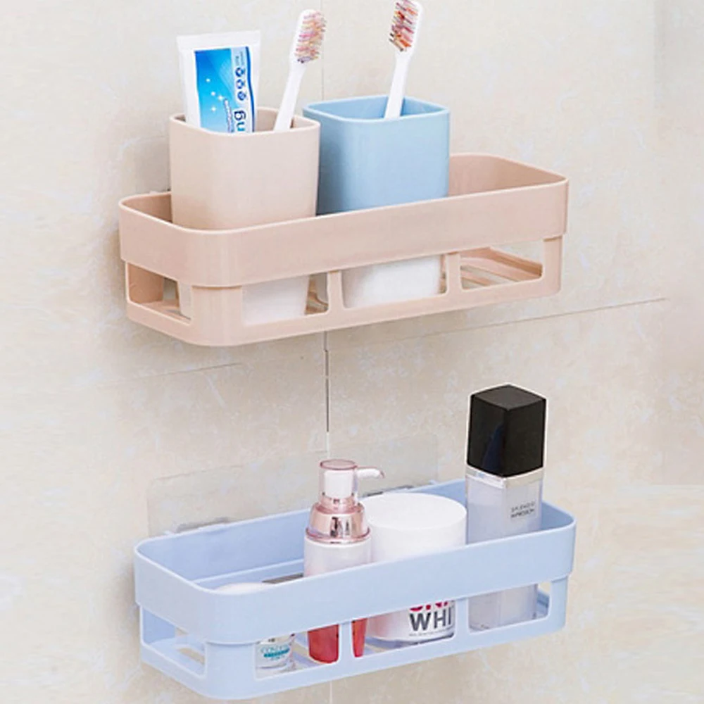 Bathroom Tools Shelf Adhesive Badkamer Rek Storage Rack Corner Shower Shelf Kitchen Home Decoration Shower Room Accessories (10)