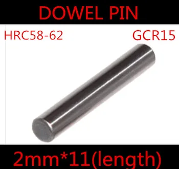 

200pcs/lot High Quality 2*11mm 2.0mm GGr15 Bearing Steel Dowel Pin Length 11mm