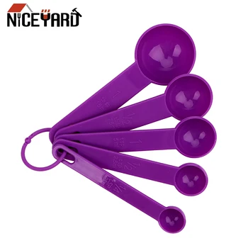 

NICEYARD 5pcs/Set Baking Tool Measure Tool Kichen Accessories For Baking Coffee Tea Measuring Spoon