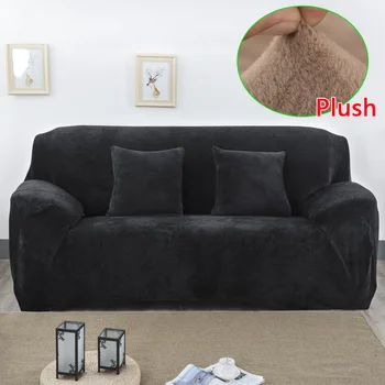 

Elastic Plush sofa covers for living room sofa towel Slip-resistant Keep warm sofa cover strech sofa Slipcover