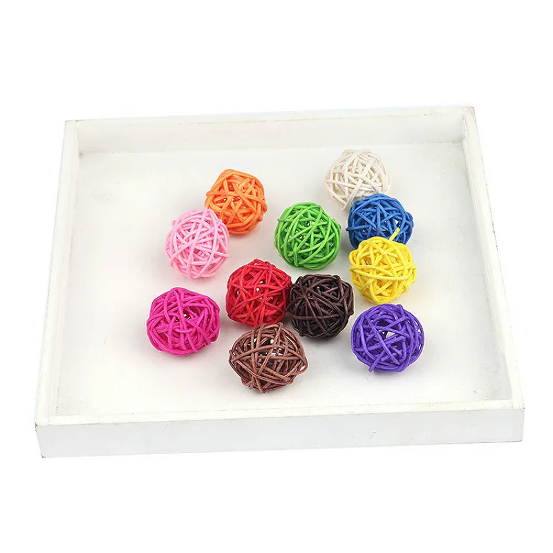 

1pcs 3cm Blue Rattan Ball Toy Ball Friendly Colorful Soft Plastic Ocean Funny Baby Kid Swim Toy Water Pool Wave