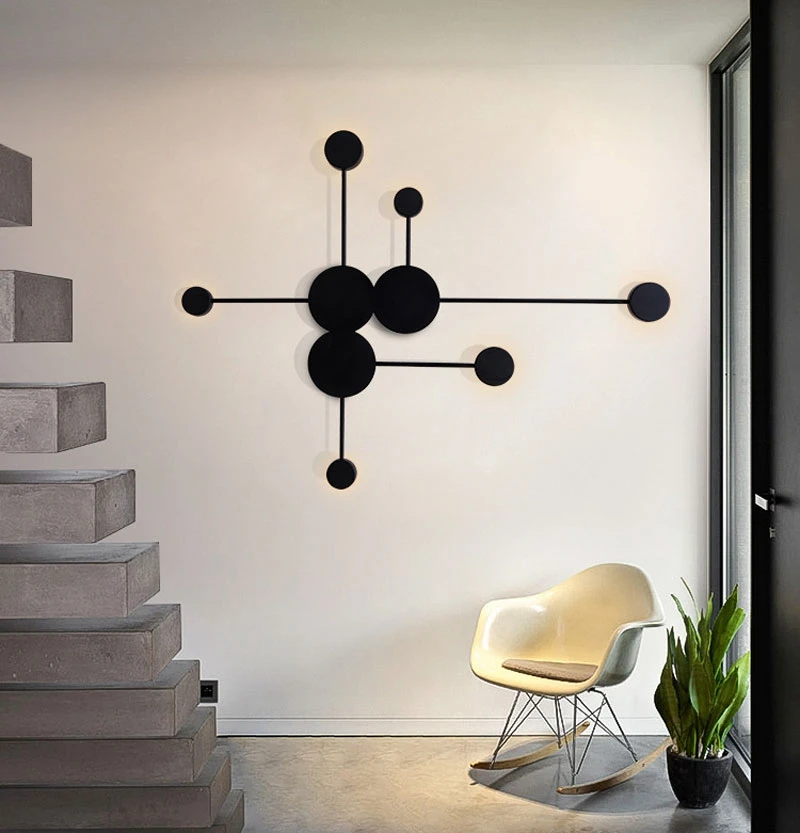 Novelty Modern LED Wall Lamp Minimalism Nordic Living Room Creative Wall Light LED  Decoration  Designer Corridor Hotel Bedroom (7)