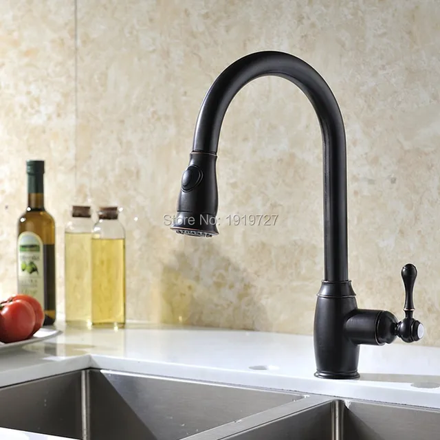 Oil Rubbed Bronze Pull Out Kitchen Sink Faucets Traditional Brushed Oil Rubbed Bronze Pull Out Kitchen Sink Faucets Traditional Brushed Nickel Single Handle Rotatable Pullout Spray