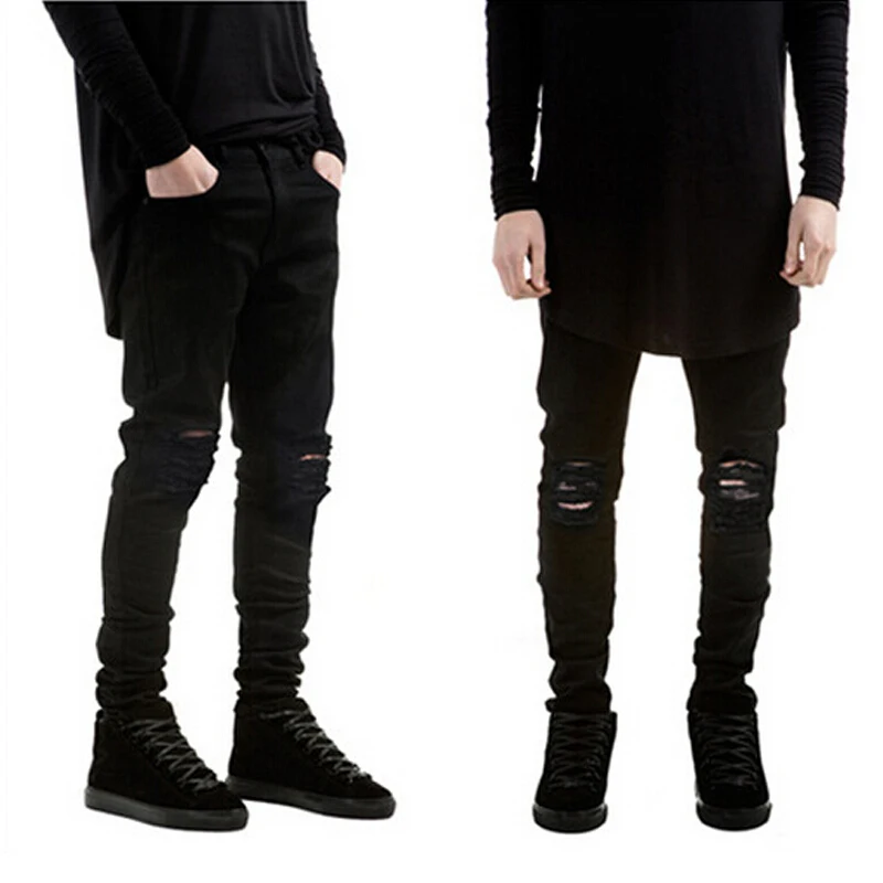 

2017 Fashion spring jeans hip-hop Men Rider Biker Jeans masculina Casual Denim Men's Slim Jeans pants Brand skinny jeans homme