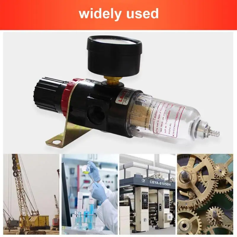 

AFR-2000 Pneumatic Filter Air Treatment Unit Pressure Regulator Compressor Reducing Valve Oil Water Separation AFR2000 Gauge