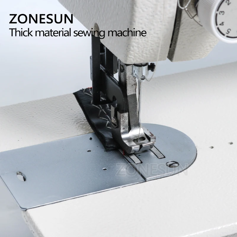 Домашняя швейная машина ZONESUN 106 RP плотный инструмент для шитья меха кожи одежды