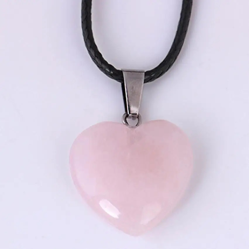 

GEMIXI Rainbow Stone Natural Crystal Chakra Rock Necklace Quartz Pendant 4.24