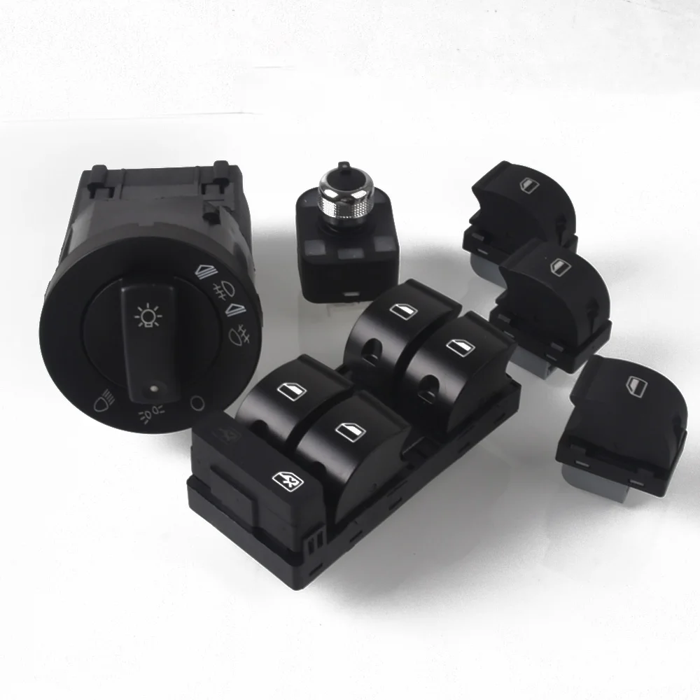 

for Audi A4 B6 B7 RS4 for SEAT Exeo Window Panel Switche Master Electric Power button Headlight switch Rear view mirror switch