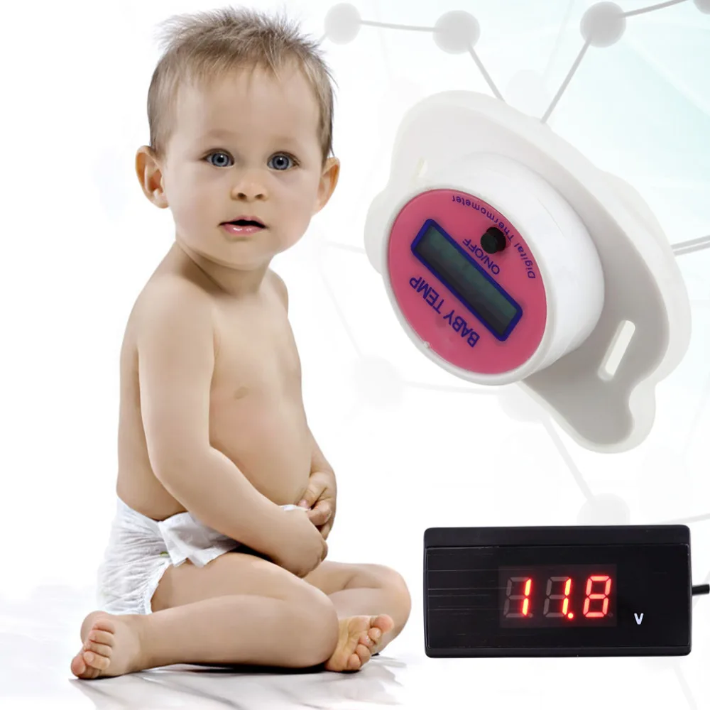 LCD Digital Infant Temperature Mouth Nipple Temp Thermometer Beeper Function Auto shut off