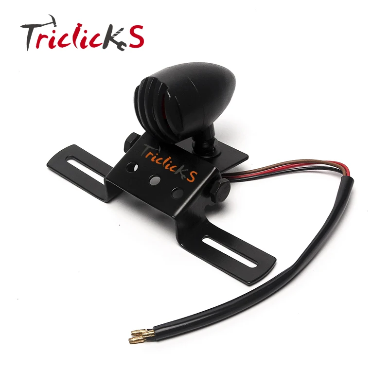 

Triclicks 30W Motorcycle Rear Tail Lights Brake Stop Light External Motor Car Lamp New 12V For Harley Chopper Bobber Cafe Racer