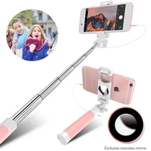 AINGSLIM, проводной монопод для селфи mi ni, монопод для iPhone 6 samsung huawei xiaomi mi selfie pod