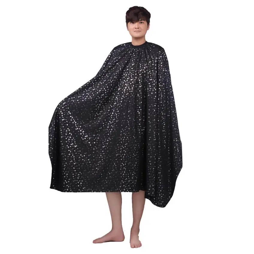 2019 Newly Hairdresser Cutting Hair Waterproof Cloth Salon Star Barber Gown Cape Hairdressing Hairdresser Freeshipping 15p1013