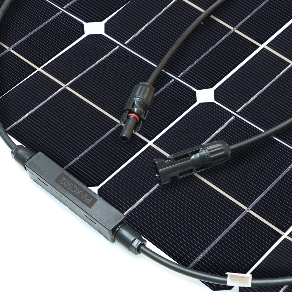 Гибкая солнечная панель 100 Вт pv модуль Китай 1000 18 в для 12 В батареи полугибкая