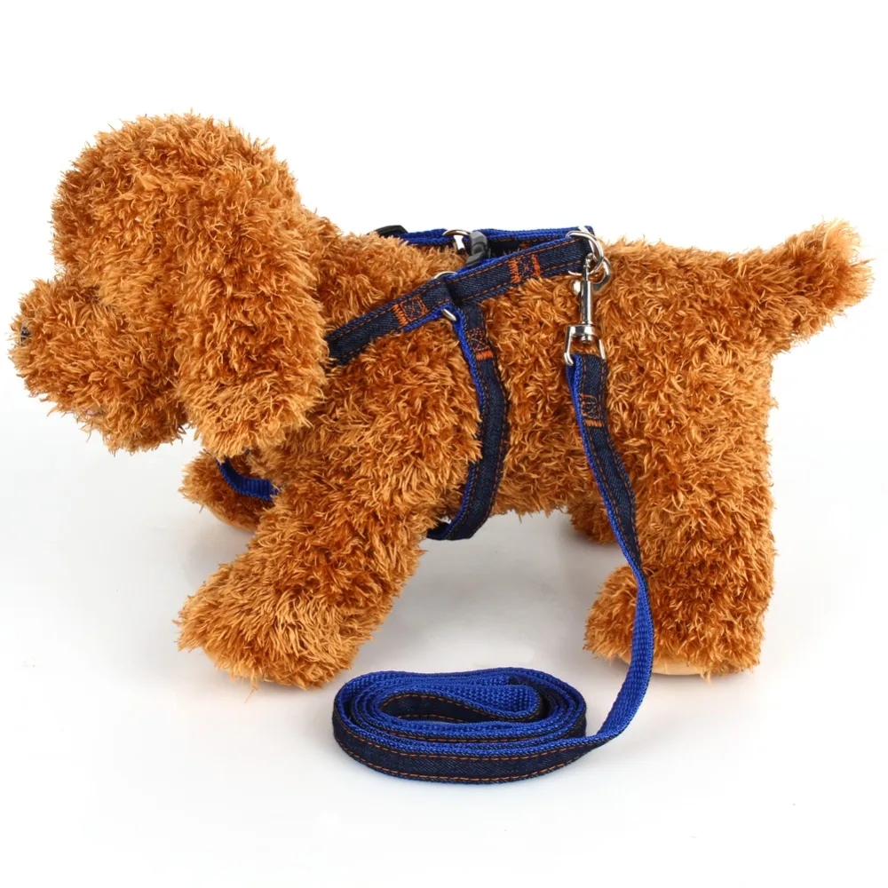 

120cm Length Pet Harness Nylon Adjustable Safety Control Restraint Cat Puppy Dog Harness Soft Walk Vest Large Dog Blue Red Black