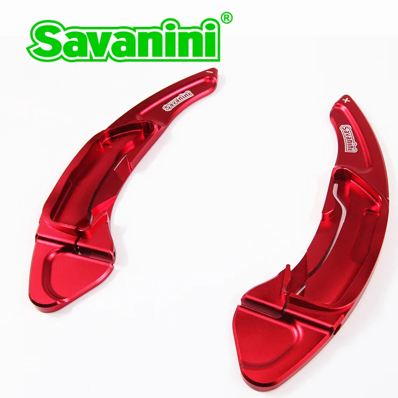 Savanini алюминиевый руль DSG Shift Paddle Shifter расширение для Toyota 86 и Subaru BRZ и Outback Авто Стайлинг - Цвет: Красный
