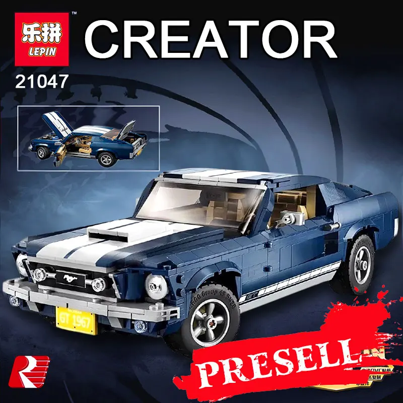

21047 Creator Expert Ford Mustang Model Compatible Legoing 10265 Set Building Blocks Bricks Educational Toys Boy Christmas Gifts