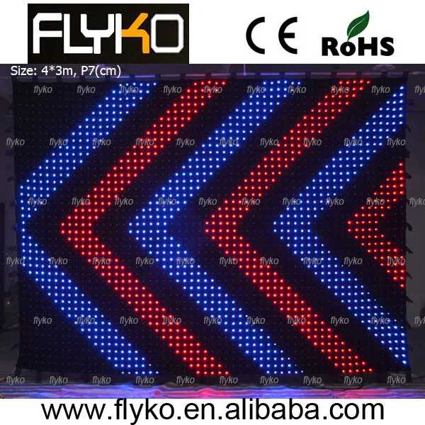 

free shipping DMX LED cloth screen