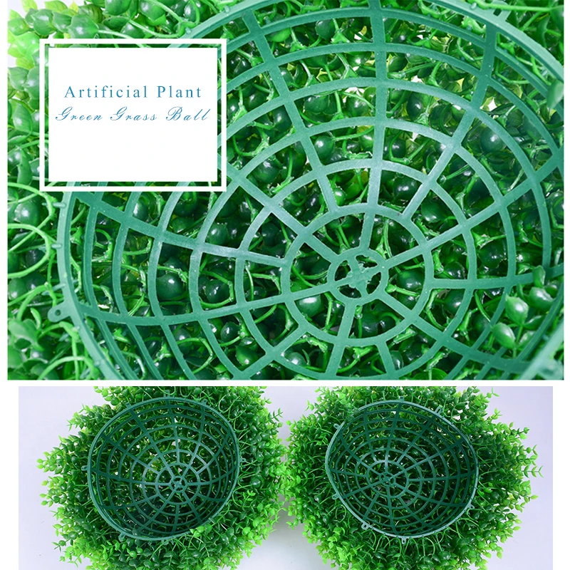 Зеленый травяной шар искусственный растение Милан травяной шар пластиковый шар из самшита Эвкалиптового шара Свадебная вечеринка наружное украшение бонсай