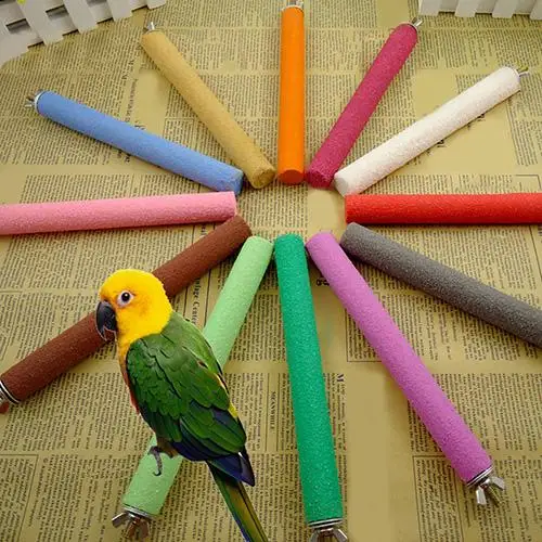 

Parrot Cage Rough Surface Wood Paw Grinding Perch Stand Stick Platform Bird Toy Pet Supplies