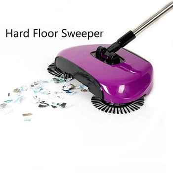 

Magic Broom Stainless Steel Sweeping Machine Push Type Dustpan Handle Household Vacuum Cleaner Hand Push Sweeper Tools DA