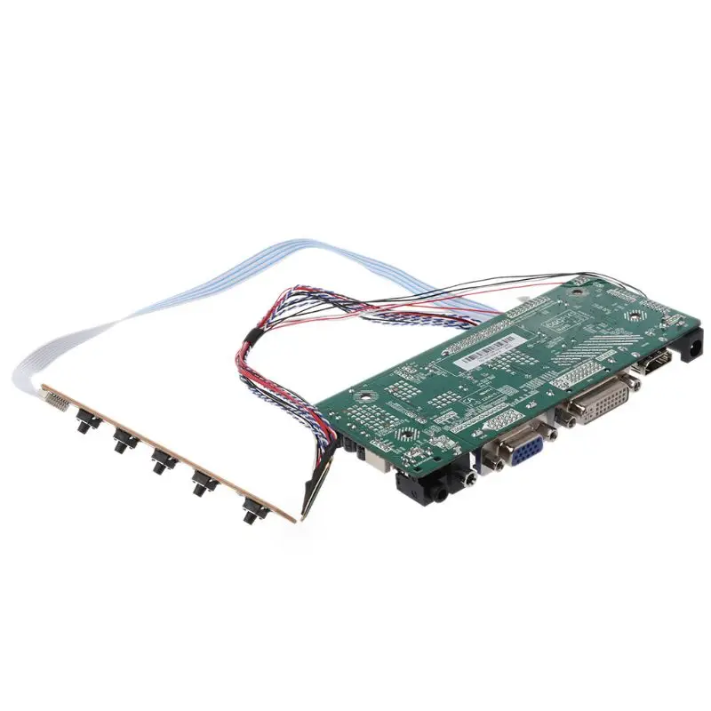 Плата контроллера LCD HDMI DVI VGA Аудио пк модуль драйвера DIY Kit 15 6 &quotдисплей B156XW02 1366X768