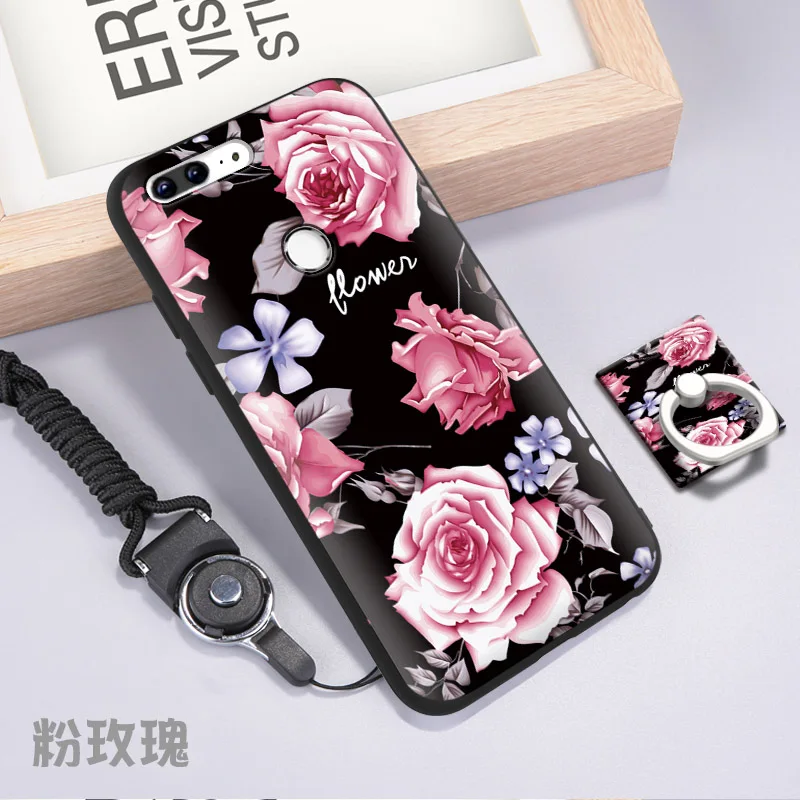 Fundas для huawei Honor 9 Lite Дело мода Мультфильм ТПУ мягкий чехол крышка 5 65