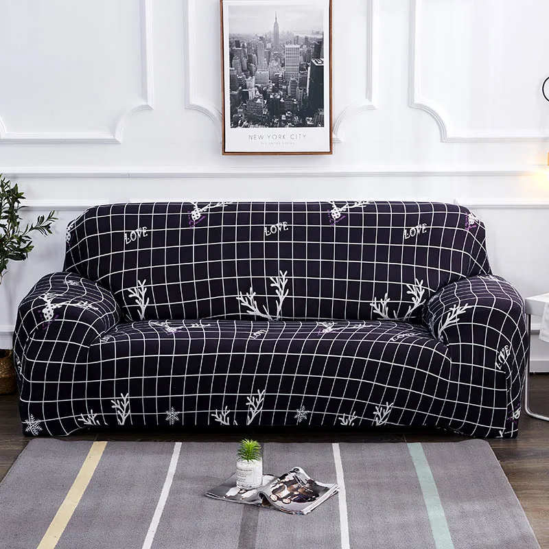 Красный чехлов для диванов все включено Нескользящая секционный диван чехлов для гостиной эластичный чехол для дивана 1/2/3/4 местный - Цвет: Color 17