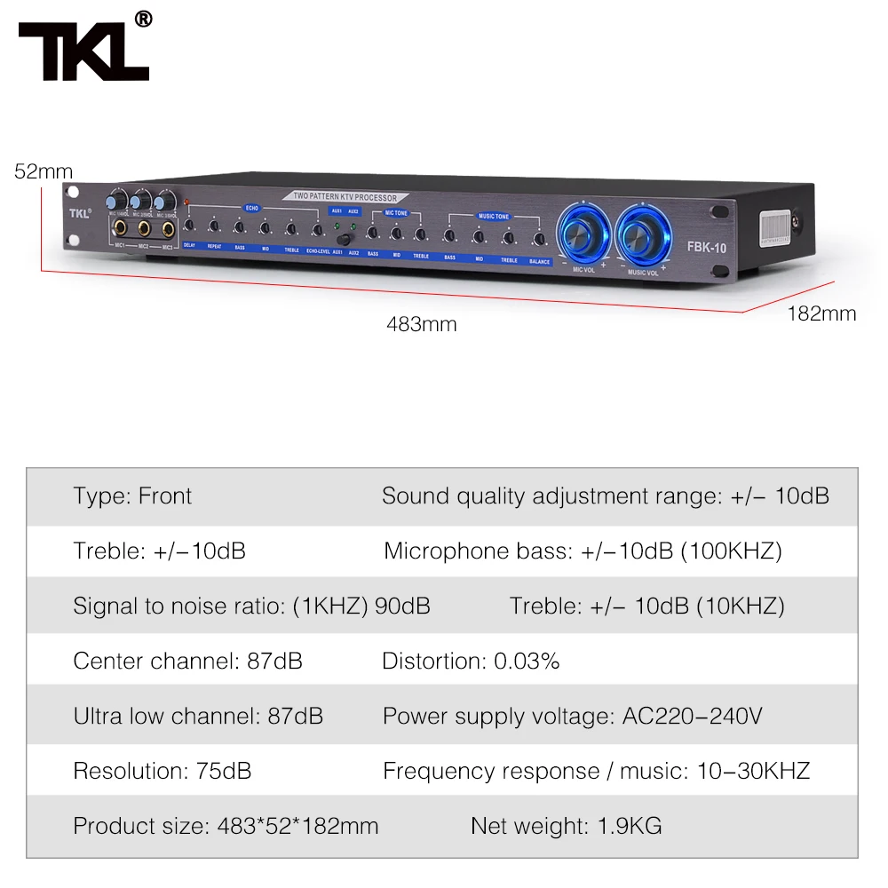 TKL FBK-10 Digital Effects Processor Professional
